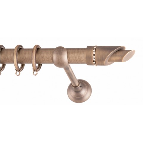 ΚΟΥΡΤΙΝΟΞΥΛΟ  GALEA  STRASS FRANS  Φ25 ANTIK