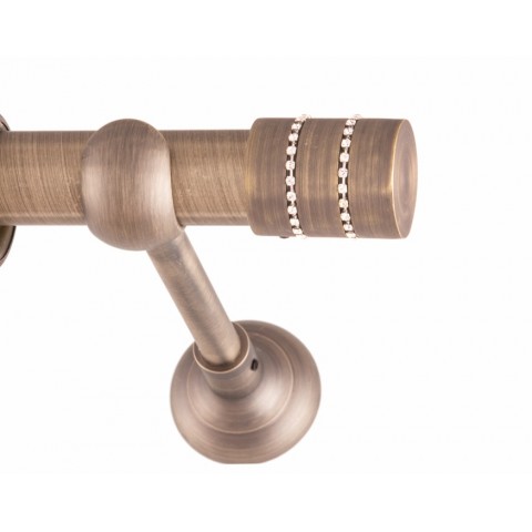 ΚΟΥΡΤΙΝΟΞΥΛΟ  BAR  STRASS FRANS  Φ25 ANTIK