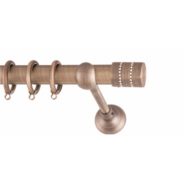 ΚΟΥΡΤΙΝΟΞΥΛΟ  BAR  STRASS FRANS  Φ25 ANTIK