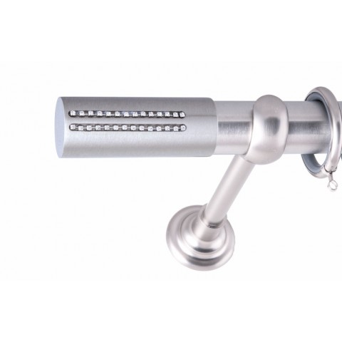 ΚΟΥΡΤΙΝΟΞΥΛΟ LINDOS FRANS  Φ35 ΝΙΚΕΛ ΜΑΤ ΜΕ ΧΡΩΜΙΟ ΕΞΑΡΤΗΜΑΤΑ