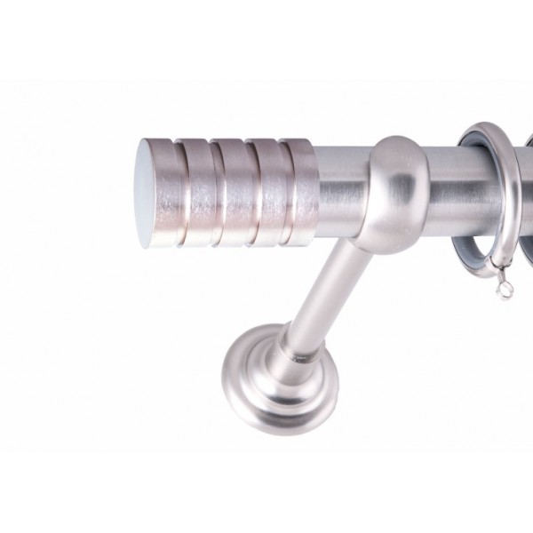 ΚΟΥΡΤΙΝΟΞΥΛΟ BAR FRANS  Φ35 ΝΙΚΕΛ ΜΑΤ ΜΕ ΝΙΚΕΛ ΜΑΤ ΕΞΑΡΤΗΜΑΤΑ