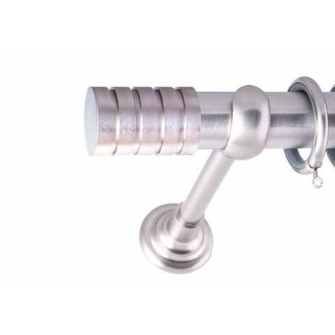 ΚΟΥΡΤΙΝΟΞΥΛΟ BAR FRANS  Φ35 ΝΙΚΕΛ ΜΑΤ ΜΕ ΝΙΚΕΛ ΜΑΤ ΕΞΑΡΤΗΜΑΤΑ