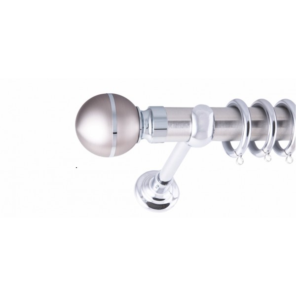 ΚΟΥΡΤΙΝΟΞΥΛΟ PACIFIC FRANS  Φ35 ΝΙΚΕΛ ΜΑΤ ΜΕ ΧΡΩΜΙΟ ΕΞΑΡΤΗΜΑΤΑ