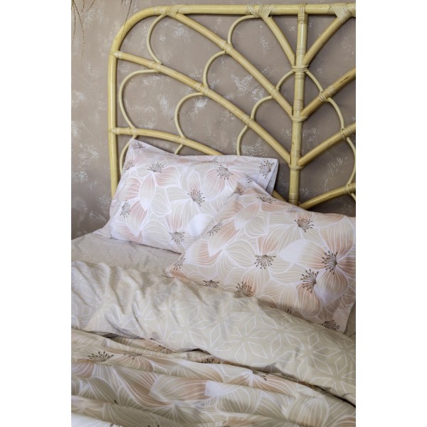 Σετ Σεντόνια Υπέρδιπλα με Λάστιχο - Fera Flores5206482041950