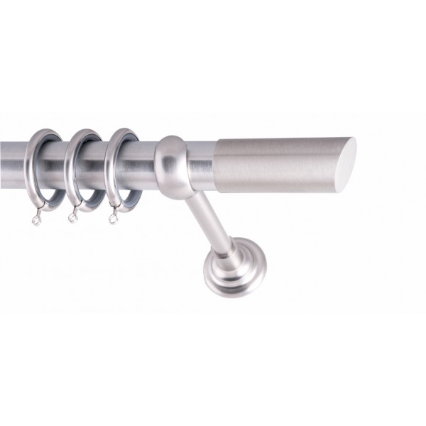 ΚΟΥΡΤΙΝΟΞΥΛΟ STILLO  FRANS Φ35 ΝΙΚΕΛ ΜΑΤ ΜΕ ΝΙΚΕΛ ΜΑΤ ΕΞΑΡΤΗΜΑΤΑ