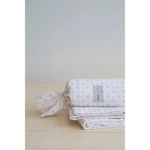 Σεντόνι Μονό - Tiny Star Pink5206400332757