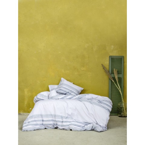 Nima Home Σετ Σεντόνια Υπέρδιπλα (240x260) - Level Blue 100% Βαμβάκι ΜΕ ΛΑΣΤΙΧΟ 160x200+325206482024946