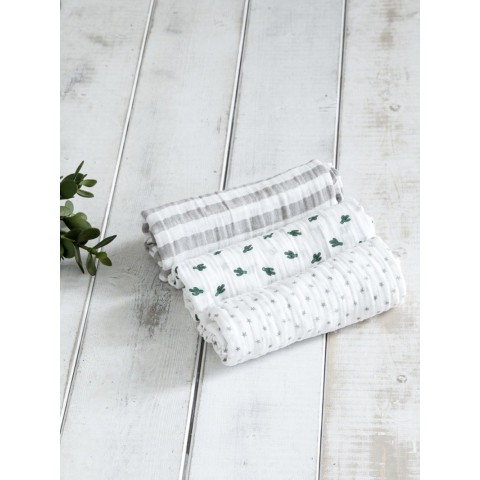 Σετ Υφασμάτινες Πάνες Αγκαλιάς (3 x 120x120) - Punky5206400339398