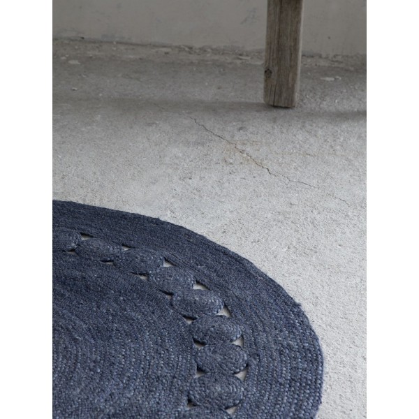 Στρογγυλό Χαλί R150 - Makrame Dark Gray5206400324950