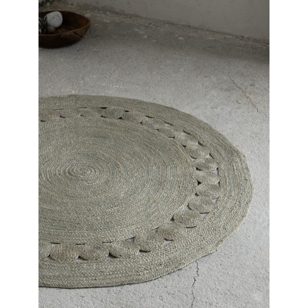 Στρογγυλό Χαλί R150 - Makrame Light Gray5206400324943