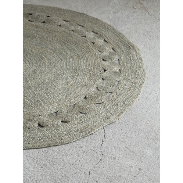 Στρογγυλό Χαλί R150 - Makrame Light Gray5206400324943