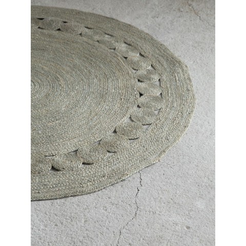 Στρογγυλό Χαλί R150 - Makrame Light Gray5206400324943