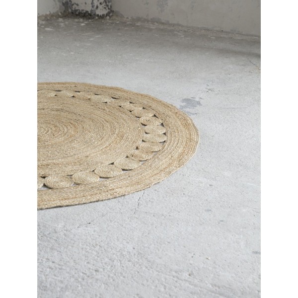 Στρογγυλό Χαλί R150 - Makrame Natural5206400318119