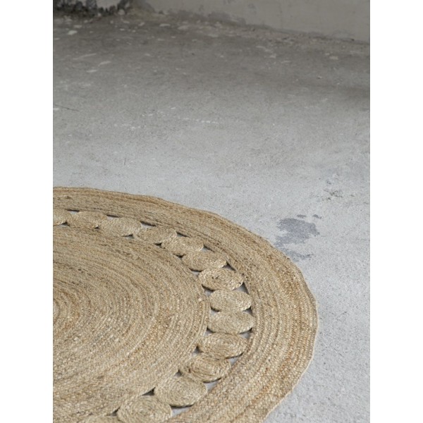 Στρογγυλό Χαλί R150 - Makrame Natural5206400318119