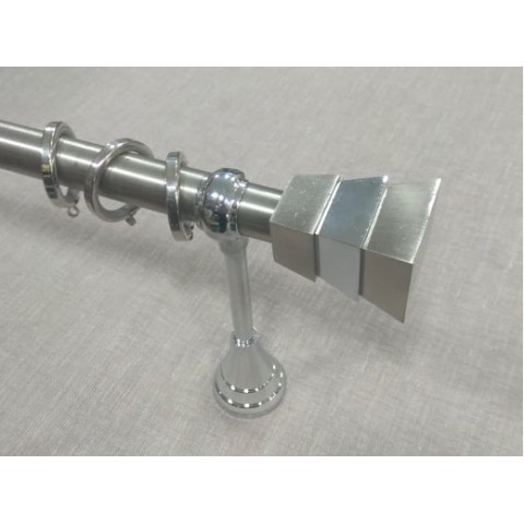 ΚΟΥΡΤΙΝΟΞΥΛΟ PYRAMIS NIKEL MAT ΧΡΩΜΙΟ   Φ25 ΝΙΚΕΛ ΜΑΤ ΜΕ ΧΡΩΜΙΟ  ΕΞΑΡΤΗΜΑΤΑ