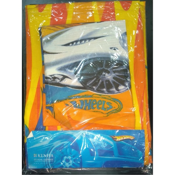 ΣΕΤ ΣΕΝΤΟΝΙΑ ΗΜΙΔΙΠΛΑ 170X260 HOT WEELS πορτοκαλί kentia