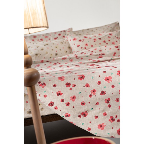 ΣΕΤ ΣΕΝΤΟΝΙΑ 4 TEM  POETIC CORAL 240X265 GUY LAROCHE