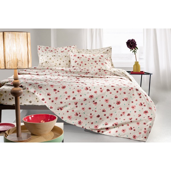 ΣΕΤ ΣΕΝΤΟΝΙΑ 4 TEM  POETIC CORAL 240X265 GUY LAROCHE