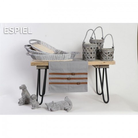 RUNNER ΓΚΡΙ ΜΕ ΛΟΥΡΑΚΙΑ ΔΕΡΜΑΤΙΝΗΣ 40χ180ΕΚ5205918168230