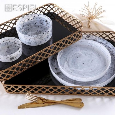 ATLAS ΜΠΩΛ "ALABASTER" ΛΕΥΚΟ-ΓΚΡΙ 20,5Χ10,5ΕΚ5205918290894