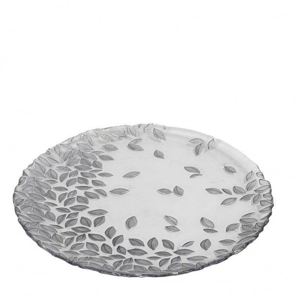 FOLIAGE ΠΙΑΤΕΛΑ ΔΙΑΦΑΝΗ ΜΕ ΑΣΗΜΙ ΦΥΛΛΑ 33ΕΚ. DAC1602 ESPIEL5205918303266