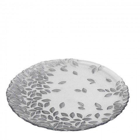 FOLIAGE ΠΙΑΤΕΛΑ ΔΙΑΦΑΝΗ ΜΕ ΑΣΗΜΙ ΦΥΛΛΑ 33ΕΚ. DAC1602 ESPIEL5205918303266