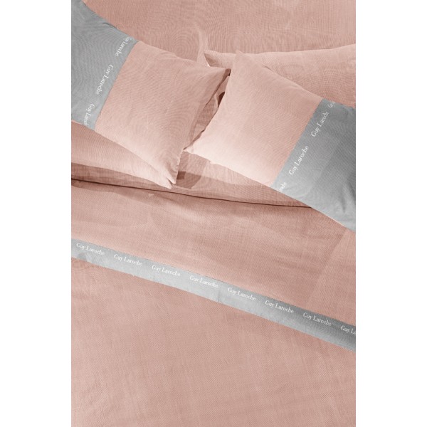 Σεντόνια μονό   (Σετ 3 τεμ. ) 160X265 Guy Laroche Etoile Dusty Pink