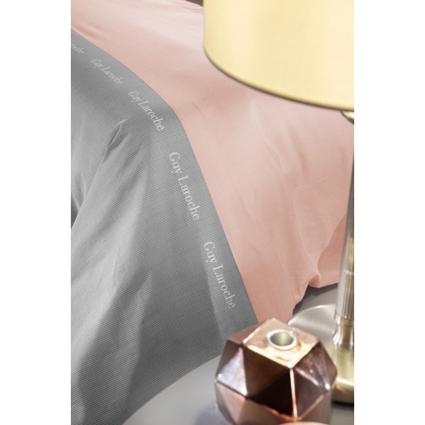 Σεντόνια μονό   (Σετ 3 τεμ. ) 160X265 Guy Laroche Etoile Dusty Pink