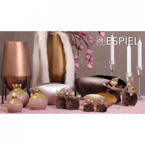 ΒΑΖΟ ΜΕΤΑΛΛΙΚΟ. ΜΕ STAND ΜΠΡΟΝΖΕ 35ΕΚ - ESPIEL5205918289232