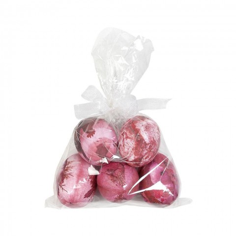 Χάρτινα πασχαλινά αυγά σε ροζ απόχρωση 5τμχ 7 εκ - ESPIEL