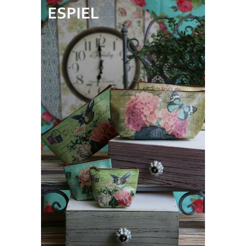 Γυναικείο Νεσεσέρ Λουλούδι Πεταλούδα σε Μπεζ χρώμα - ESPIEL