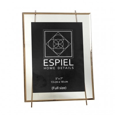 Μεταλλική κορνίζα Ασημί γυαλιστερό για φωτογραφία 15x20 εκ KOR5038