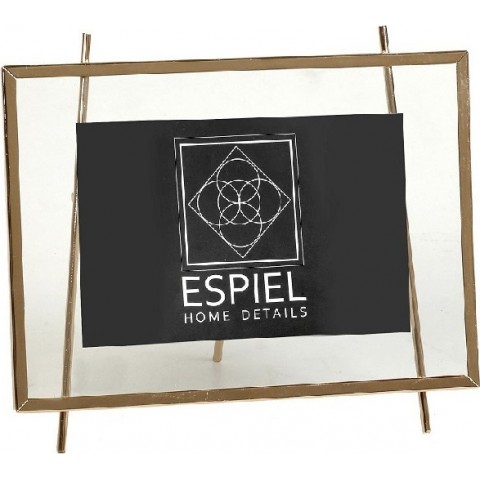 ΚΟΡΝΙΖΑ ΜΕΤΑΛΛΙΚΗ ΧΡΥΣΗ 15x10   - ESPIEL