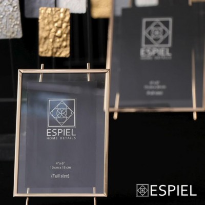 Μεταλλική Κορνίζα χρυσή σφυρήλατη Για Φωτογραφία 20x25 Εκ. KOR7087 2