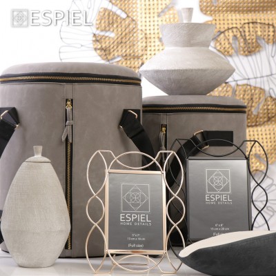 Μεταλλική Κορνίζα  χρυσή ματ σφυρήλατη Για Φωτογραφία 13 Χ 18 Εκ. KOR7037 2