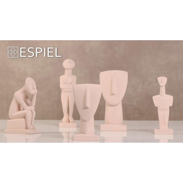 Διακοσμητική Φιγούρα από Γύψο Μπεζ 9cm - ESPIEL