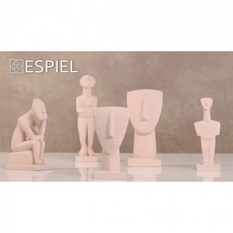 Διακοσμητική Φιγούρα από Γύψο Μπεζ 9cm - ESPIEL