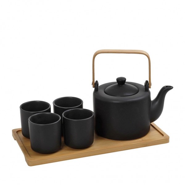 RITUAL ΣΕΤ ΤΣΑΓΙΟΥ ΜΕ ΣΙΤΑ 1x750/4x150ml ΜΕ ΔΙΣΚΟ ΜΠΑΜΠΟΥ ΜΑΥΡΟ - SPI116ESPIEL