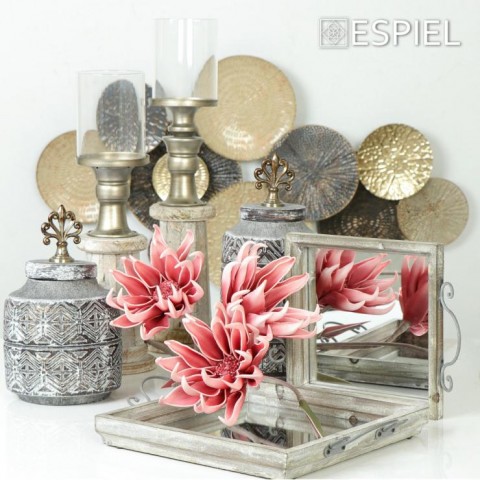 ΔΙΑΚΟΣΜΗΤΙΚΟ ΤΟΙΧΟΥ ΜΕΤΑΛΛΙΚΟ ΜΠΡΟΝΖΕ-ΧΡΥΣΟ 50,2x89,5x7εκ - ESPIEL