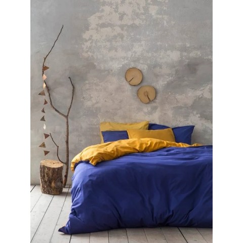 Πάπλωμα Υπέρδιπλο 220x240 Abalone - Blue / Mustard Beige