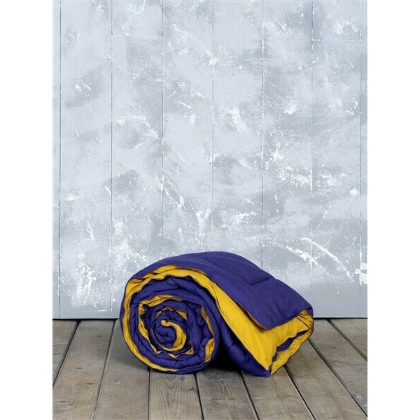 Πάπλωμα Υπέρδιπλο 220x240 Abalone - Blue / Mustard Beige