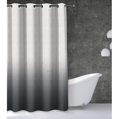 Υφασμάτινη Κουρτίνα Μπάνιου 240x185 Mykonos Anthracite - Guy Laroche