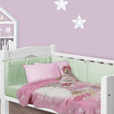 Βρεφική κουβέρτα Pierre Cardin Σιέλ 110x140 Nancy 545