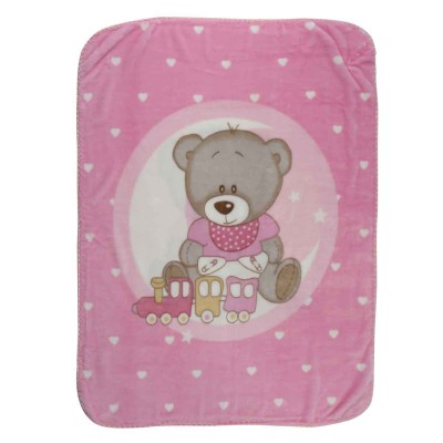 Βρεφική κουβέρτα Pierre Cardin Σιέλ 110x140 Nancy 545 2