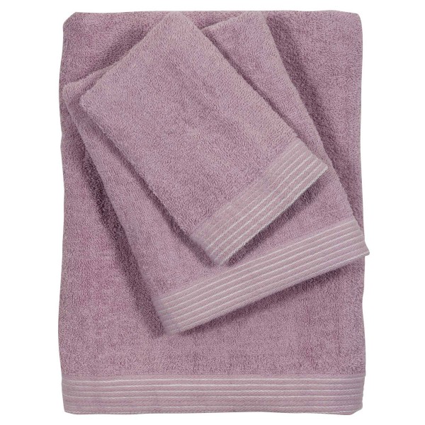 Πετσέτες Μπάνιου (Σετ 3τμχ) Das Home Best Line 0588 Μωβ