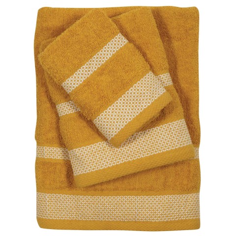 Πετσέτες Μπάνιου (Σετ 3τμχ) Das Home Best Line 0591 ΄Ώχρα