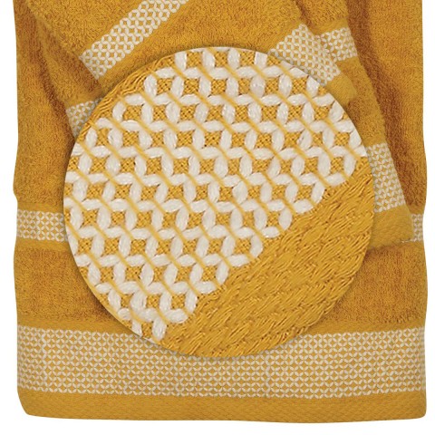 Πετσέτες Μπάνιου (Σετ 3τμχ) Das Home Best Line 0591 ΄Ώχρα