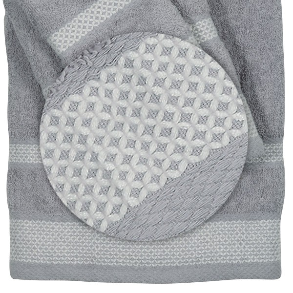 Πετσέτες Μπάνιου (Σετ 3τμχ) Das Home Best Line 0592 Γκρι