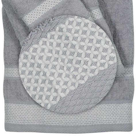 Πετσέτες Μπάνιου (Σετ 3τμχ) Das Home Best Line 0592 Γκρι