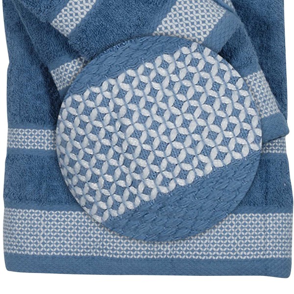 Πετσέτες Μπάνιου (Σετ 3τμχ) Das Home Best Line 0594 Μπλε